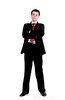 Young Business Man Standing Arms Crossed Copy Image